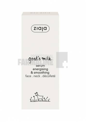 Ziaja Goat's Milk Ser calmant si energizant pentru fata, gat si decolteu 50 ml