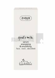 Ziaja Goat's Milk Ser calmant si energizant pentru fata, gat si decolteu 50 ml