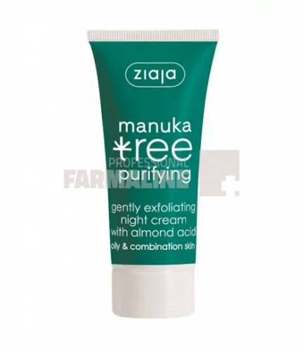 Ziaja Crema de noapte cu frunze de manuka pentru ten gras - mixt 50 ml