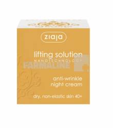 Ziaja Lifting Solution Crema de noapte cu micro colagen pentru ten matur 40+ 50 ml