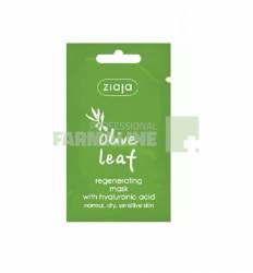 Ziaja Olive Leaf Masca regeneranta cu acid hialuronic pentru ten normal si sensibil 7 ml
