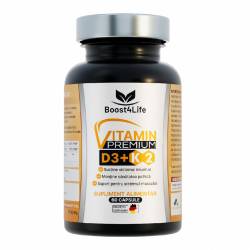 Vitamina D3 + K2 Premium GreenCaps, 60 capsule, Boost4Life