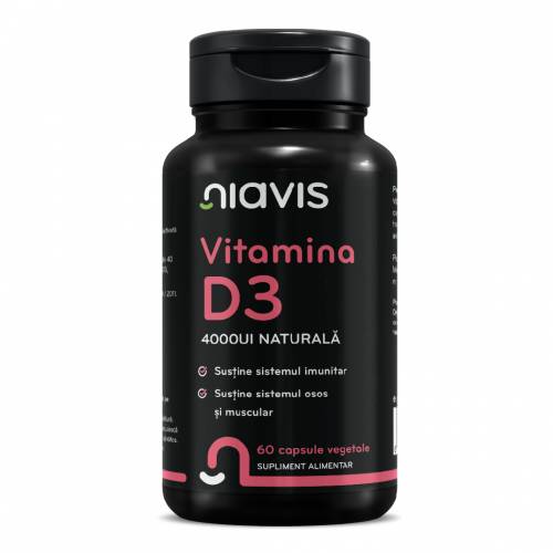 Vitamina D3 4000 Natural, 60 capsule, Niavis