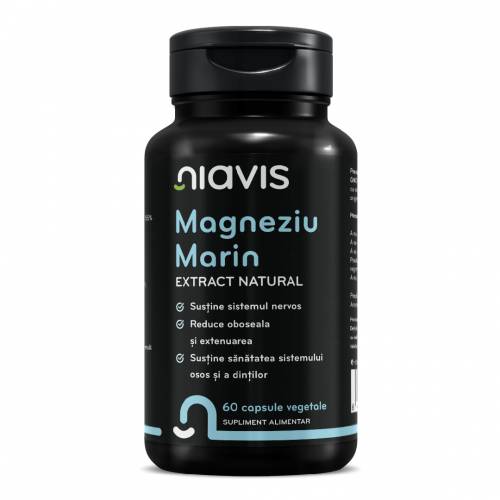 Extract natural de magneziu marin, 60 capsule, Niavis