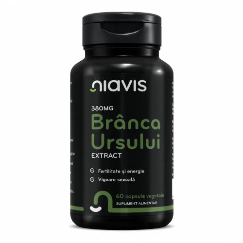 Branca Ursului Extract, 380 mg, 60 capsule, Niavis