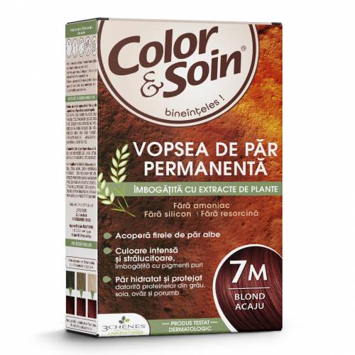 Vopsea de par Blond acajou 7M, Color&Soin
