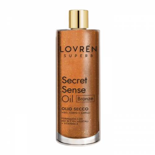 Ulei uscat fata, corp si par cu particule aurii, 100ml, Lovren