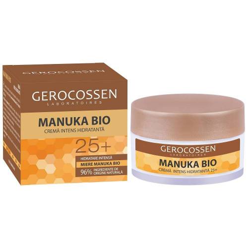 Crema intens hidratanta cu miere 25+, Manuka Bio, 50ml - Gerocossen