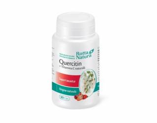 Quercitin si Vitamina C naturala, 30cps - ROTTA NATURA