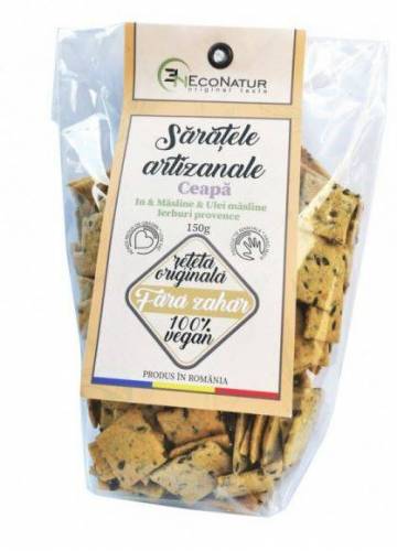 Saratele artizanale cu ceapa, in, fara zahar, 150gr - Eco Natur