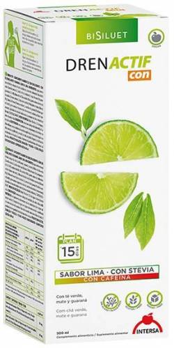 Drenactif  With - detoxifiant cu Ceai verde, mate si guarana, 500ml - Intersa Labs
