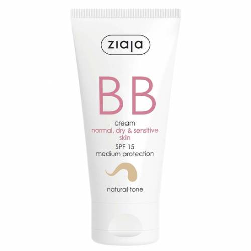 Cream pentru piele normala, uscata si sensibila nunanta naturala, SPF15, BB Cream, 50ml, - Ziaja