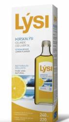 Ulei din ficat de cod cu aroma de lamaie, 240ml - Lysi