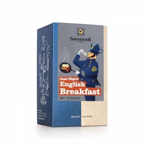 Ceai negru English Breakfast A.I, 18plic - Sonnentor