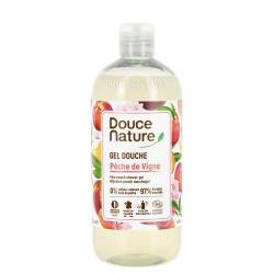 Gel de dus cu piersici, eco-bio, 500ml - Douce Nature