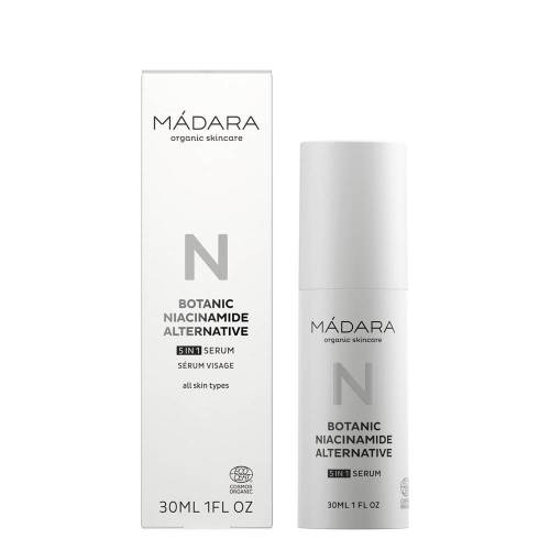 Ser pentru fata Alternativa vegetala la niacinamida - BOTANIC NIACINAMIDE ALTERNATIVE - 5 in 1 Serum, 30 ml, MADARA