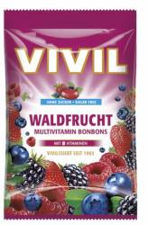 Bomboane fara zahar cu aroma de fructe de padure Multivitamine, 60g - Vivil