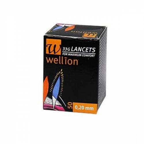 Lancete Wellion 33g, 0.20 mm, 50 buc/ cutie