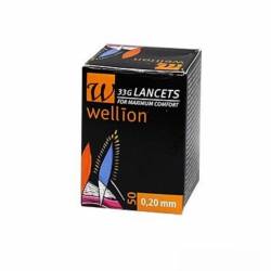Lancete Wellion 33g, 0.20 mm, 50 buc/ cutie