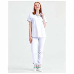 Costum medical alb unisex, Model Activity - XXL