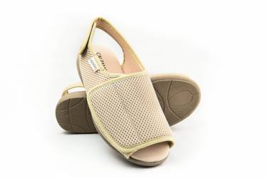 Incaltaminte confort unisex, reglabila, de culoare bej - 39