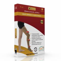 Ciorapi compresivi medicali pana la coapsa Varilegs (22-27 MmHG), bej - L