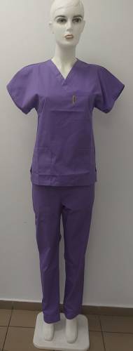 Bluza medicala de culoare lila- model unisex - 40