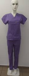 Bluza medicala de culoare lila- model unisex - 40