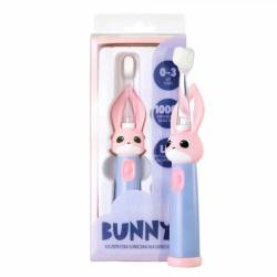 Periuta de dinti electrica Vitammy Bunny, pentru copii 0-3 ani, roz/ albastru - Albastru