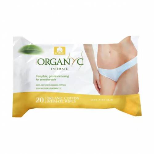 Servetele intime din bumbac organic, 20 bucati, Organyc