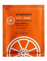 Masca pentru fata tip servetel, antirid cu Amla si Vitamina C, Vitaminica Bioearth