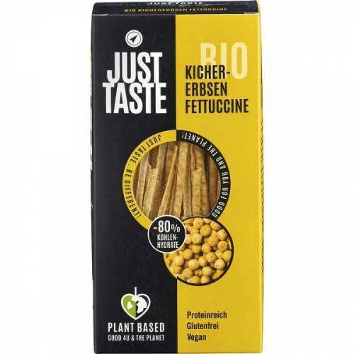 Fettuccine proteice din soia cu naut, fara gluten, eco-bio, 250g - Just Taste