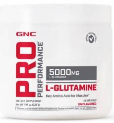 L-glutamina 5000 Mg Pudra fara Aroma, Pro Performance 225g - Gnc