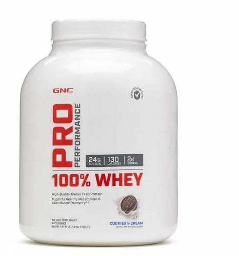 Pro Performance 100% Whey, Proteina din zer cu aroma de biscuiti si crema Pro Performance, 2195.2g, GNC