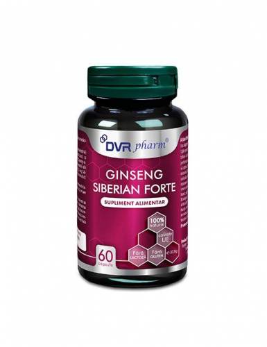 Ginseng Siberian Forte, tonic adaptogen, 60 capsule, DVR Pharm