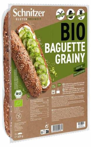 Baghete fara gluten, cu seminte, eco-bio, 320 g, Schnitzer