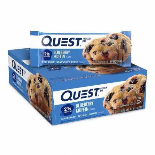 Quest Protein Bar, Baton Proteic, Cu Aroma De Briose Cu Afine, 60 g, GNC