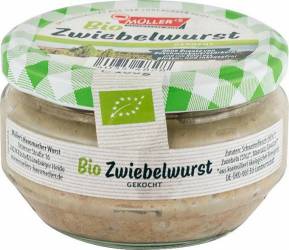 Specialitate BIO  din carne de porc cu ceapa, 160g, Wurst