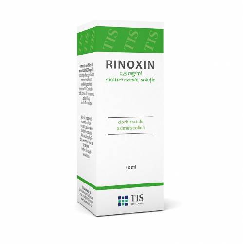 Tis-Rinoxin 0,5mg/ml x 10ml picături nazale