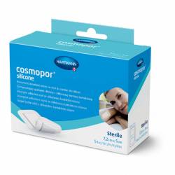 Plasturi autoadezivi Cosmopor Silicone, 7.2x5cm, 5 bucati, Hartmann