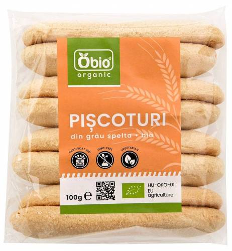 Piscoturi din grau spelta eco-bio 100g - Obio