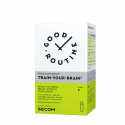 TRAIN YOUR BRAIN, 9 fiole buvabile a 25ml, Good Routine - SECOM