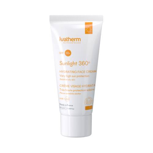 Ivatherm Sunlight SPF 50+ crema hidratanta pentru fata 50 ml