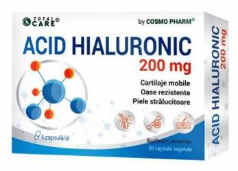 Acid Hialuronic, sustine sanatatea articulatiilor, 200mg - 30cps -  COSMO PHARM