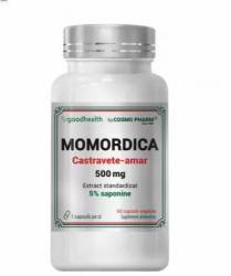 Momordica, 500 mg, Susține echilibrul metabolismului glucidic din sânge, 60cps - Cosmopharm
