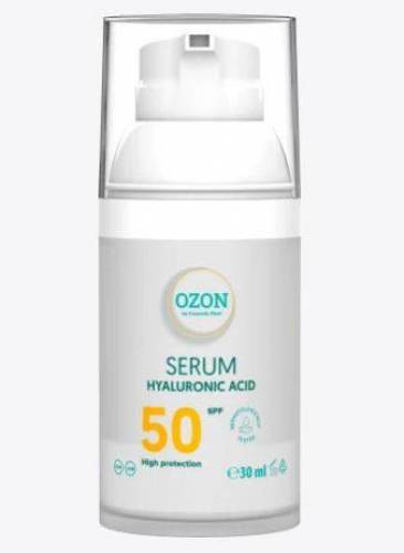 Ser cu acid hialuronic și protecție solară SPF50, 30ml - Cosmetic Plant