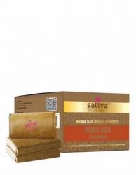 Vopsea henna Rosu Pur cu unt de shea si uleiuri 3 x 80g – Sattva Ayurveda
