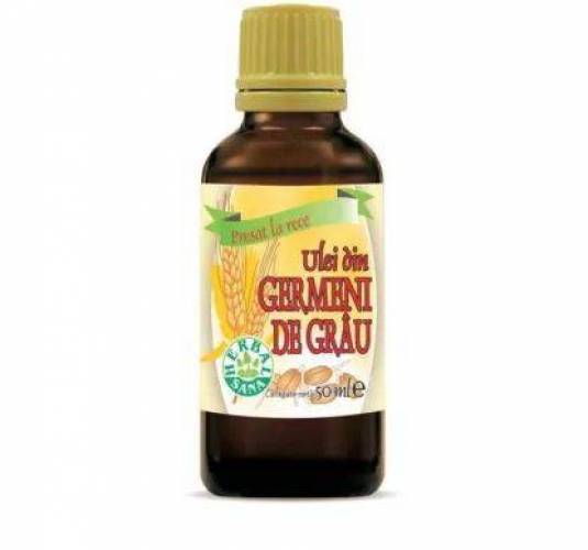 Ulei Germeni Grau, Presat La Rece, uz Intern, 50ml - HERBAVIT