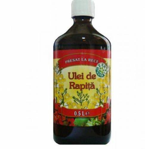 Ulei Rapita, presat la rece, uz Intern, 500ml - HERBAVIT