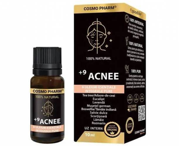 Amestec de uleiuri esentiale + 9 ACNEE, 10 ml, CosmoPharm